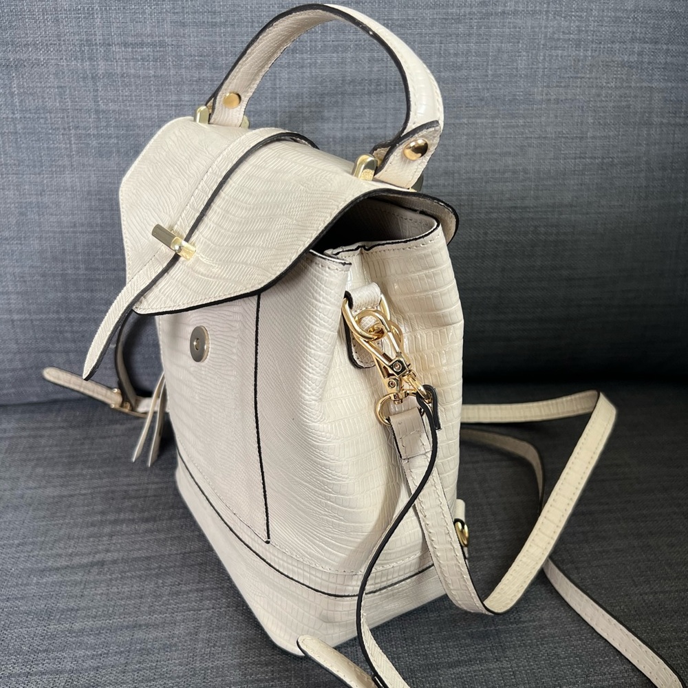 NWT DIVINA FIRENZE CONVERTIBLE BACKPACK SHOULDER BAG - Picture 7 of 10